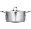 Milton Triply Stainless Steel Casserole with Lid Cook and Serve Casserole  8300 ml की तस्वीर