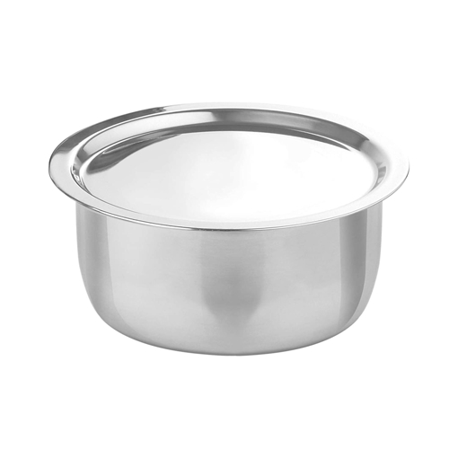 MILTON Pro Cook Triply Stainless Steel Tope With Lid Tope with Lid 3.13 L capacity 20 cm diameter Stainless Steel Induction Bottom की तस्वीर