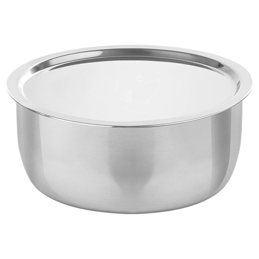 Picture of MILTON Pro Cook Triply Stainless Steel Tope With Lid Tope with Lid 5.7 L capacity 24 cm diameter Stainless Steel Induction Bottom