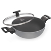 Picture of TREO Kadhai 26 cm diameter with Lid 3.4 L capacity  Stainless Steel Non stick