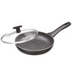 Milton Pro Cook Granito Induction Fry Pan With Lid 22 Cm Black की तस्वीर