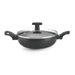 MILTON Pro Cook Kadhai With Lid Kadhai 26 cm diameter with Lid 3.4 L capacity  Aluminium Non stick Induction Bottom की तस्वीर