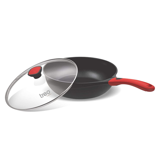 Treo by Milton Non Stick Fry Pan with Glass Lid 280 ml  Multicolour की तस्वीर