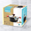 Picture of TREO Die Cast Casserole With Glass Lid Cook and Serve Casserole  2000 ml