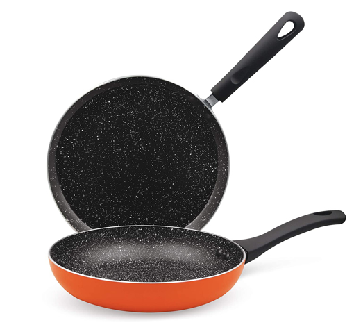 Picture of Treo Aluminium Tawa and Fry Pan Set  Orange