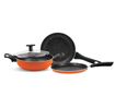 Picture of TREO BY MILTON GRANITO MY KITCHEN SET OF 3PIC Cookware Set  PTFE Non stick 3 Piece