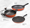 Picture of TREO BY MILTON GRANITO MY KITCHEN SET OF 3PIC Cookware Set  PTFE Non stick 3 Piece