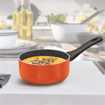 Picture of TREO by Milton La Culinaire Granito Non Stick Sauce Pan 16 cm 1.2 LTR Orange
