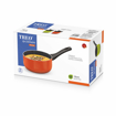 Picture of TREO by Milton La Culinaire Granito Non Stick Sauce Pan 16 cm 1.2 LTR Orange