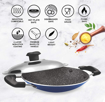 Picture of TREO Non Induction Appachatty With Lid Flat Pan 21 cm diameter with Lid 0.8 L capacity  Aluminium Non stick  Induction Bottom