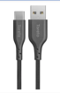 Picture of Toreto TOR 885 TOR Cord Trenza 1 m USB Type C Cable  Compatible with All USB Type C Supported Devices Black One Cable
