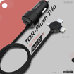 Toreto TOR 430 Tor Plush Trio 3.1A Fast Charging Mobile Car Charger for Mobiles & Tablets with 1.5m Attached 3 in 1 Cable  Black की तस्वीर