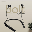 Picture of Toreto TOR 292 Bolt Alpha  18 Hours Playtime Wireless Neckband Bluetooth Headset Black In the Ear