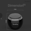 Toreto Pop Ultra Small Mini Boost Speaker Portable Bluetooth Wireless Speaker 5W Stereo Sound TWS Bluetooth V5.0 Calling Function Black TOR 343 5 W Bluetooth Speaker Black Stereo Channel की तस्वीर