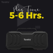 Toreto HUSTLER TOR 346 10 W Bluetooth Speaker  Black 5 Way Speaker Channel की तस्वीर