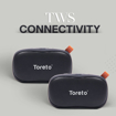 Picture of Toreto  Bang TOR 339 Black 10 W Bluetooth Home Audio Speaker Black Mono Channel