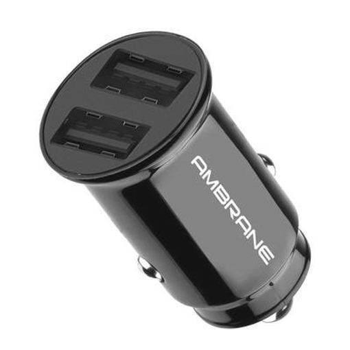 Picture of ACC 56 Dual USB Port Compact Size Car Charger Black