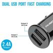 ACC 56 Dual USB Port Compact Size Car Charger Black की तस्वीर
