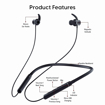 Picture of Ambrane MELODY 11 Bluetooth Neckband Black