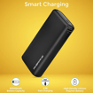 Picture of Ambrane 20000mAh Li Polymer Powerbank with Fast Charging & Compact Size Neos Black