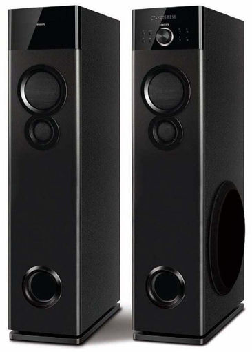 Picture of PHILIPS SPA9120B 94 120 W Bluetooth Tower Speaker  Black 2.0 Channel