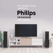 Picture of PHILIPS SPA9080B 94 80 W Bluetooth Tower Speaker  Black  2.0 Channel