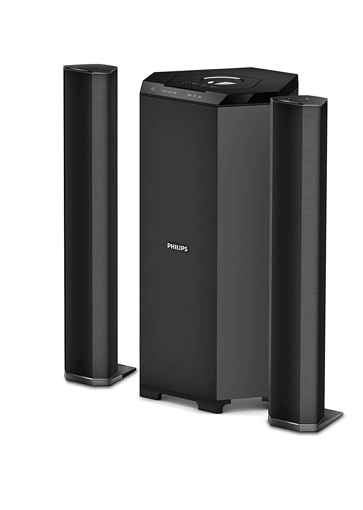 PHILIPS MMS8085B 94 Convertible 80 W Bluetooth Home Theatre  Black  2.1 Channel की तस्वीर