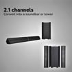 Picture of PHILIPS MMS8085B 94 Convertible 80 W Bluetooth Home Theatre  Black  2.1 Channel