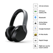PHILIPS TAPH805BK Active noise cancellation enabled Bluetooth Headset  Black On the Ear की तस्वीर