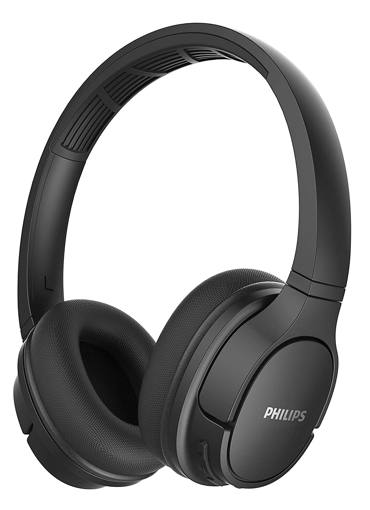 Picture of PHILIPS TASH402BK 00 Wireless With mic Bluetooth Headset  Black On the Ear