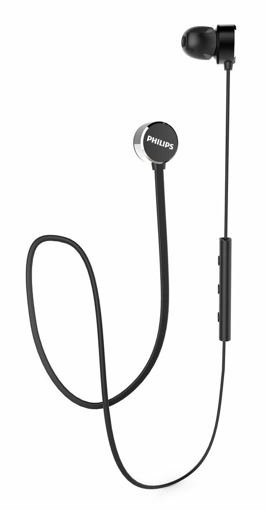 PHILIPS Upbeat TAUN102BK 00 With Spash Proof design Bluetooth Headset  Black Silver  In the Ear की तस्वीर