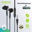 Picture of ORAIMO OEP E25 THOR Exceptional sound half in earphone with mic Wired Headset  Black In the Ear