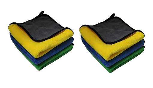 Picture of Signoraware Glowmax 288GSM Microfiber Towel 30*30cm Each Set of 3 Multicolour