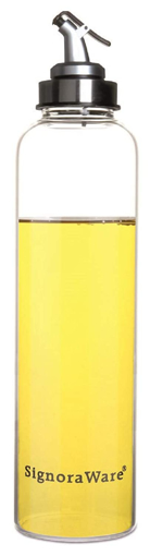 Signoraware Easy Flow Borosilicate Glass oil Dispenser 500ml Set of 1 Clear की तस्वीर