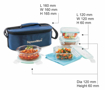 Picture of Signoraware Double Decker 4 Containers Lunch Box  1440 ml