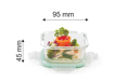 Picture of Signoraware Lock n Store Square 140 ML 1 Containers Lunch Box  140 ml