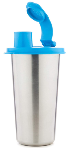 Signoraware Stylish Steel Sipper 370ml Sipper Pack of 1 Blue Steel की तस्वीर