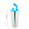 Picture of Signoraware Jumbo Stylish Steel Sipper 450ml Sipper Pack of 1 Blue Steel