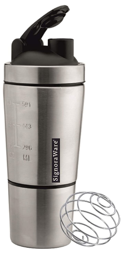 Signoraware Stainless Steel Maxxo Shaker Steel 800ml Shaker  Pack of 1 Steel Chrome Steel की तस्वीर