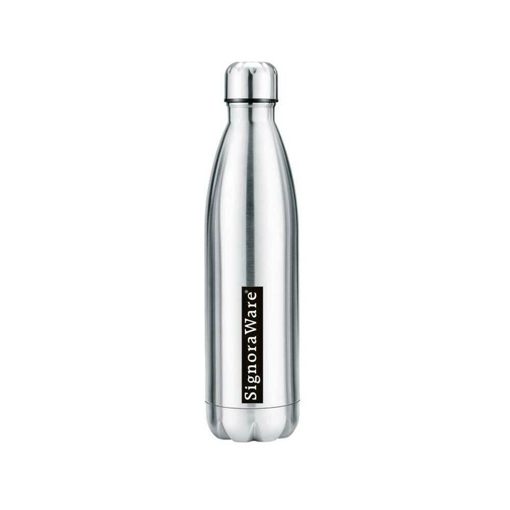 Picture of Signoraware Stainless Steel Aqualene Vaccum Steel Flask Bottle 1000ml Bottle  Pack of 1 Silver Steel