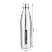 Picture of Signoraware Stainless Steel Aqualene Vaccum Steel Flask Bottle 1000ml Bottle  Pack of 1 Silver Steel