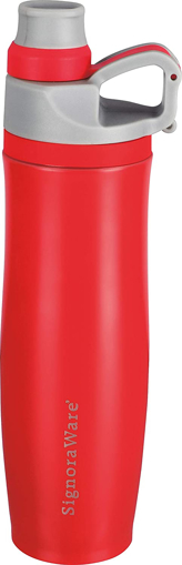Picture of Signoraware Stainless Steel Renew Vaccum Steel Flask Bottle 500ml Bottle Pack of 1 Red Steel