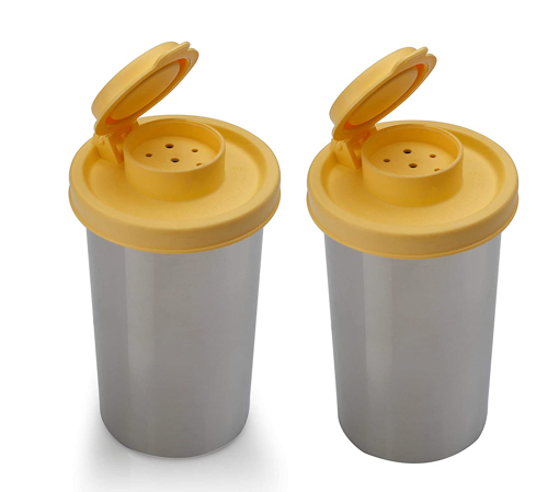 Picture of Signoraware Spice Shaker Big Stainless Steel Container Grade 304 150ml 150ml Set of 2 Yellow