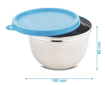 Picture of Signoraware Mixing Bowl Stainless Steel 1350 Ml Blue