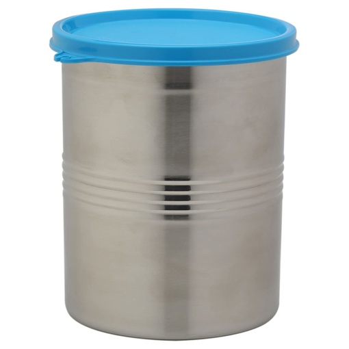 Picture of Signoraware Modular Stainless Steel Container Round  4500ml Set of 1 Blue