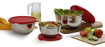 Picture of Signoraware Mixing Stainless Steel Bowl 500 Ml 1000 Ml 1350 Ml Set of 3 Red