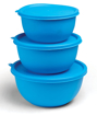 Picture of Signoraware Classic Microwave Safe Steel Container Set of 3 500ml 800ml 1250ml Blue Standard