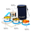 Picture of SignoraWare Executive Prime Steel Lunch Box Set of 4 Blue