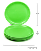 Signoraware Round Full Plate set Set of 6 Parrot Green की तस्वीर