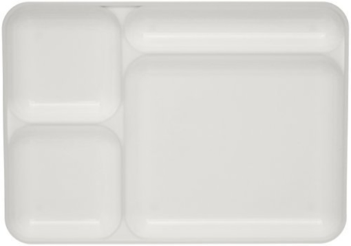 Signoraware Plastic Stack Thali 1.1 litres White की तस्वीर